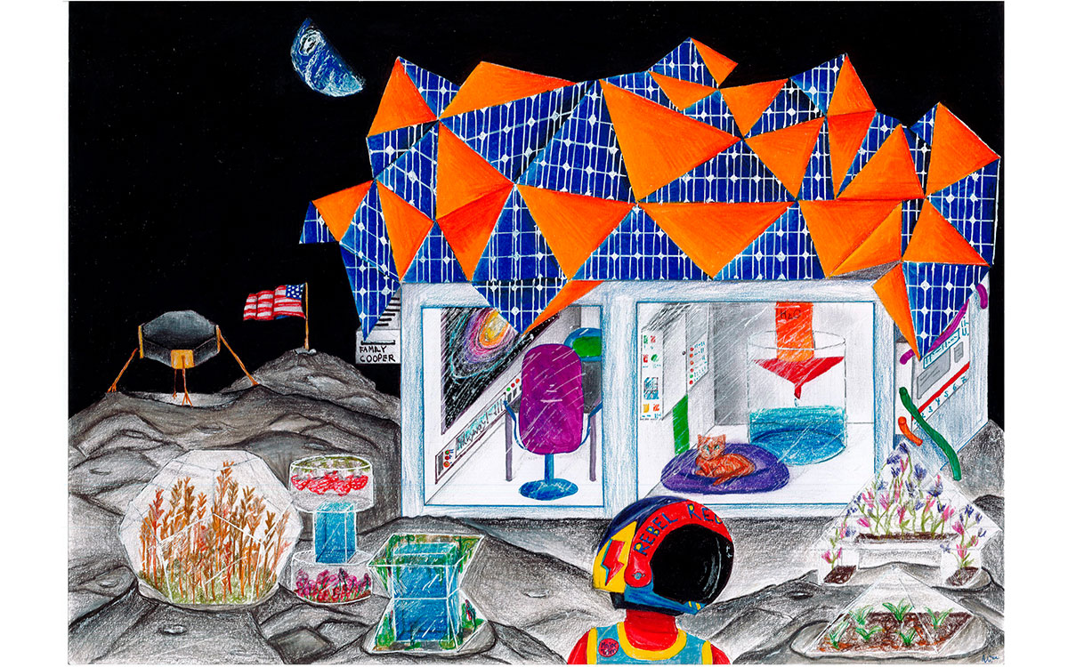 „Rebel. Rebel“, Mia, 14 Jahre, aus Trier, Bild eingereicht bei der Volksbank Trier eG, ©BVR<br>3. Platz / Altersgruppe 4