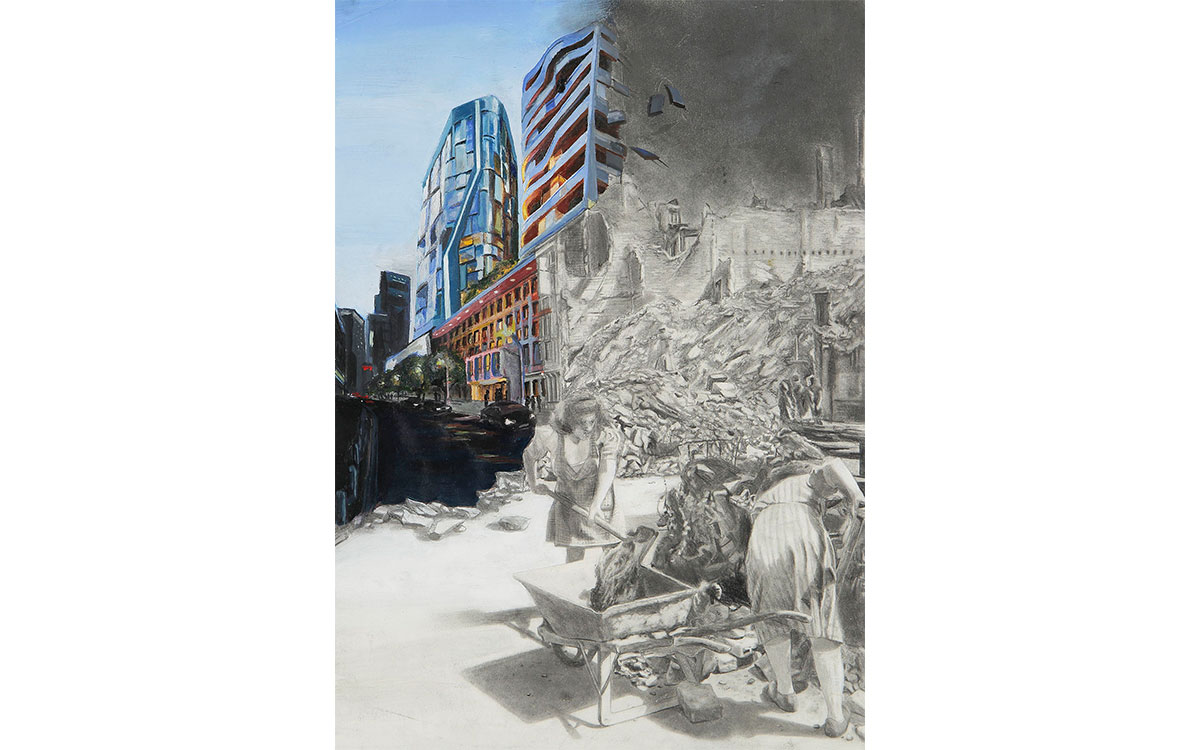 „1945 – Die Zukunft in der Vergangenheit“, Sibel, 17 Jahre, aus Herschfeld, Bild eingereicht bei der Volksbank Raiffeisenbank Rhön-Grabfeld eG, ©BVR<br>1. Platz / Altersgruppe 5