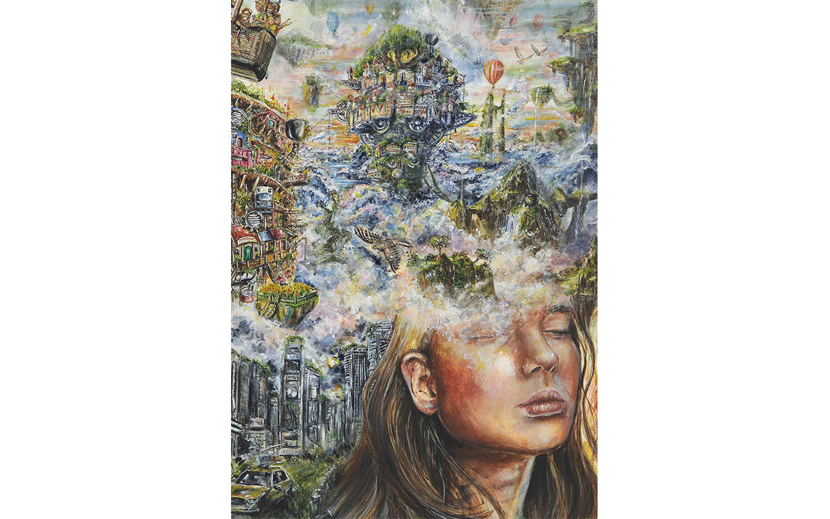 „Traumwelt“, Lena, 16 Jahre, aus Bischofsheim, Bild eingereicht bei der Volksbank Raiffeisenbank Rhön-Grabfeld eG, ©BVR<br>3. Platz / Altersgruppe 5