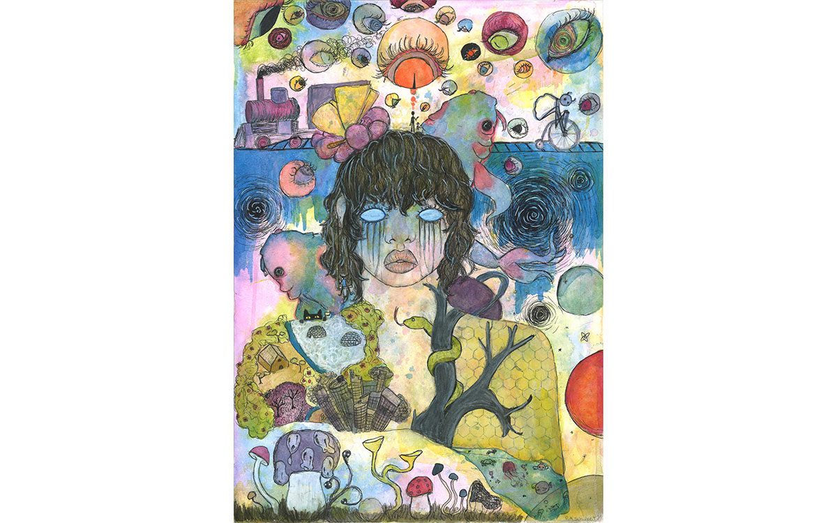 „Leben ist schön“, Philippa, 14 Jahre aus Ahrensburg, eingereicht bei der Raiffeisenbank Südstormarn Mölln eG &copy; BVR, 3. Platz, Altersgruppe 4